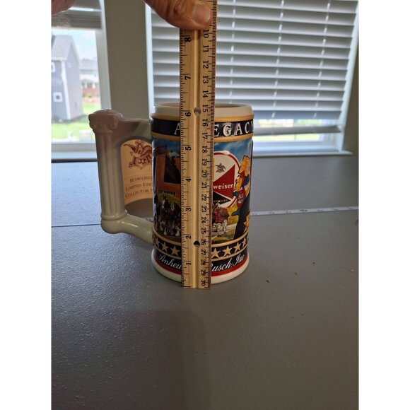 Vtg Budweiser Limited Edition Stein August A. Busch Jr. Anheuser-Busch Inc. COA - Picture 10 of 11